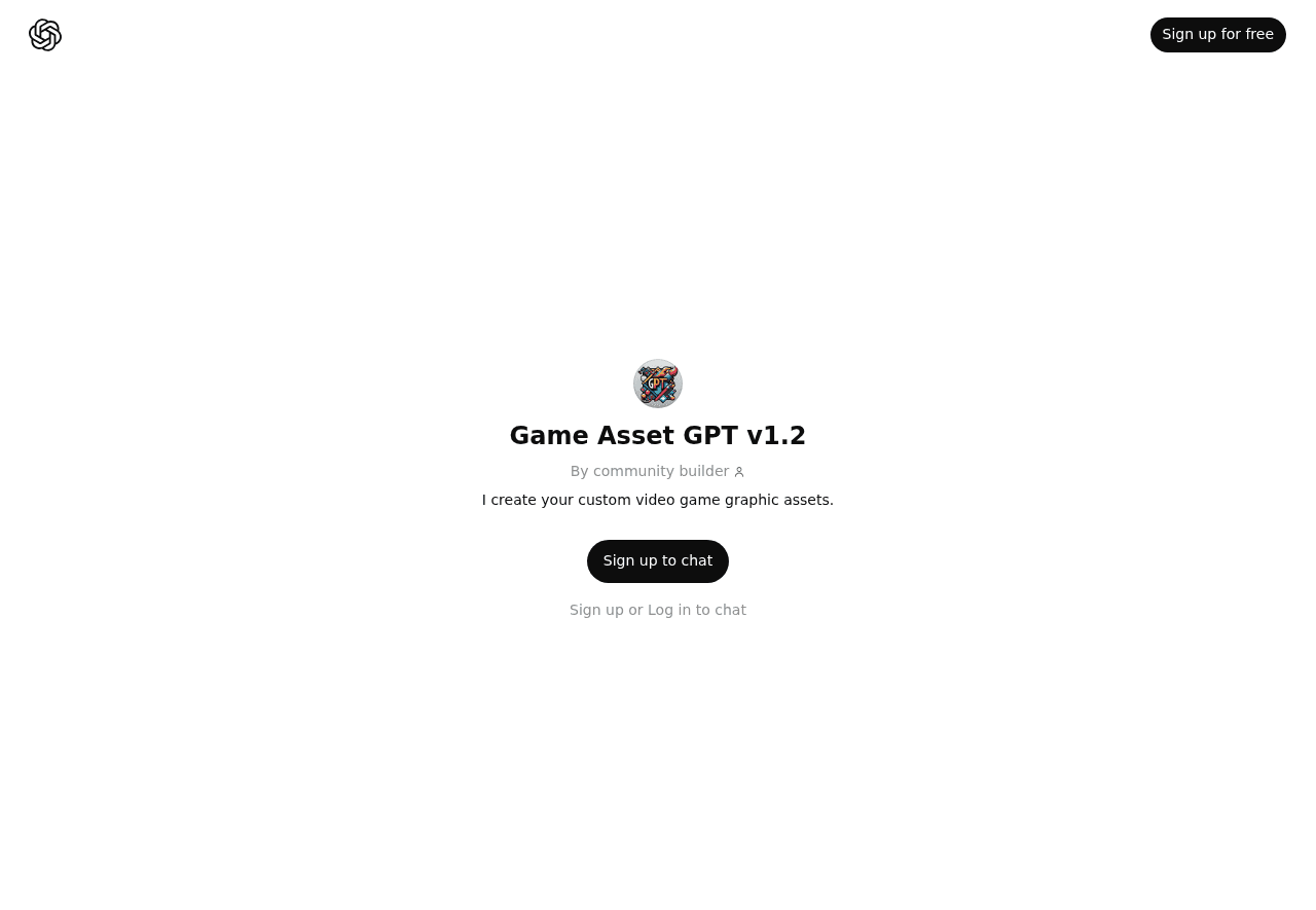 Game Asset GPT v1.2