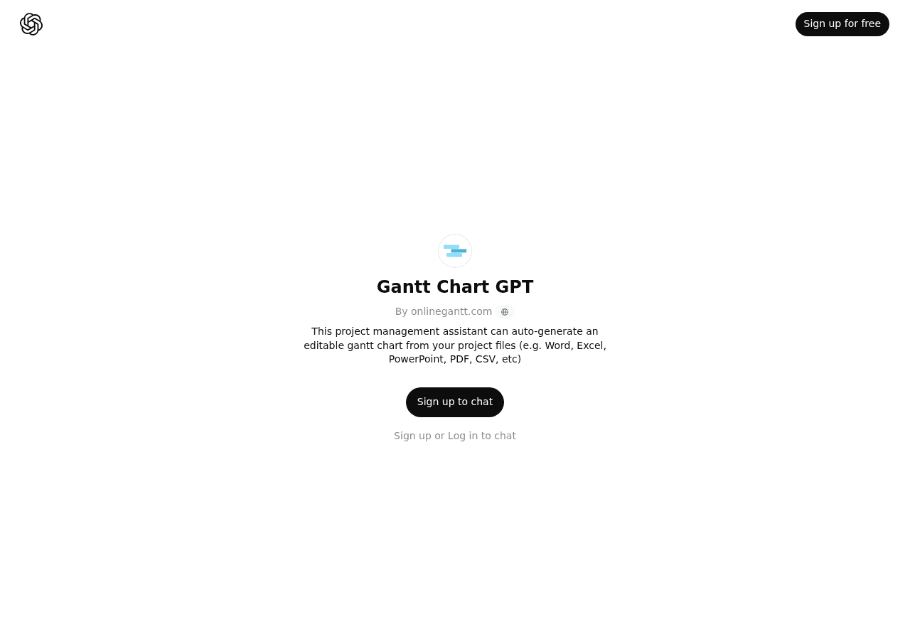 Gantt Chart GPT