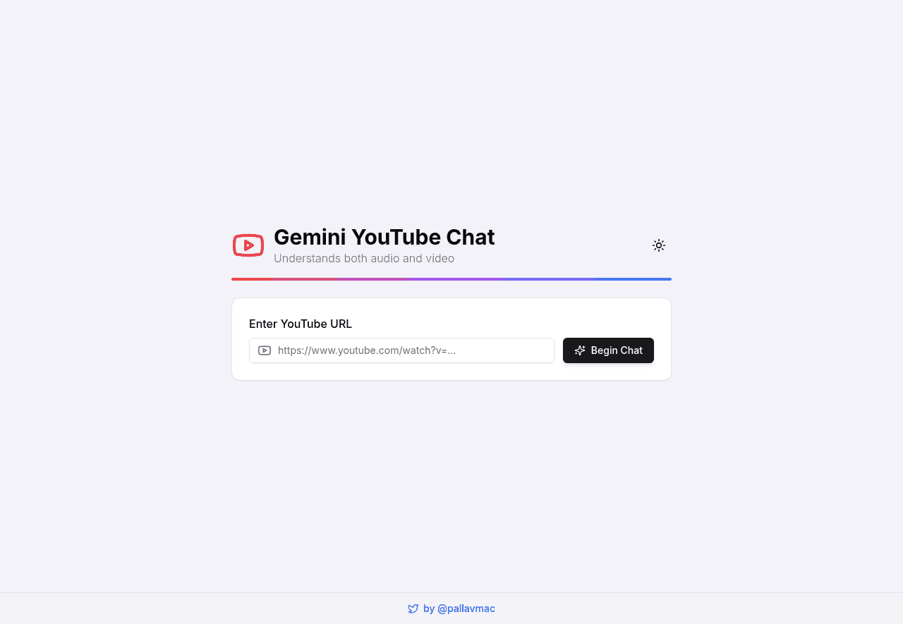 Gemini YouTube Chat