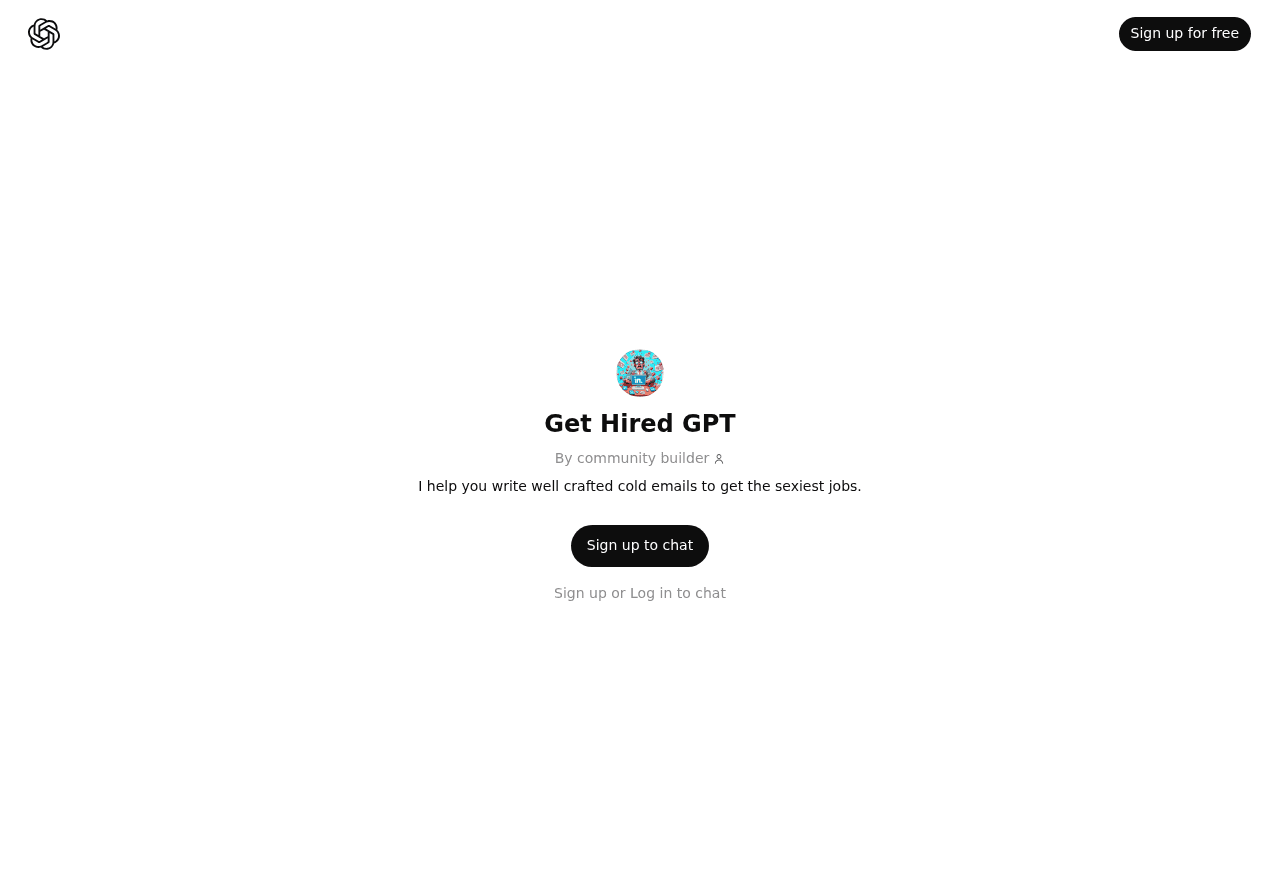 Get Hired GPT