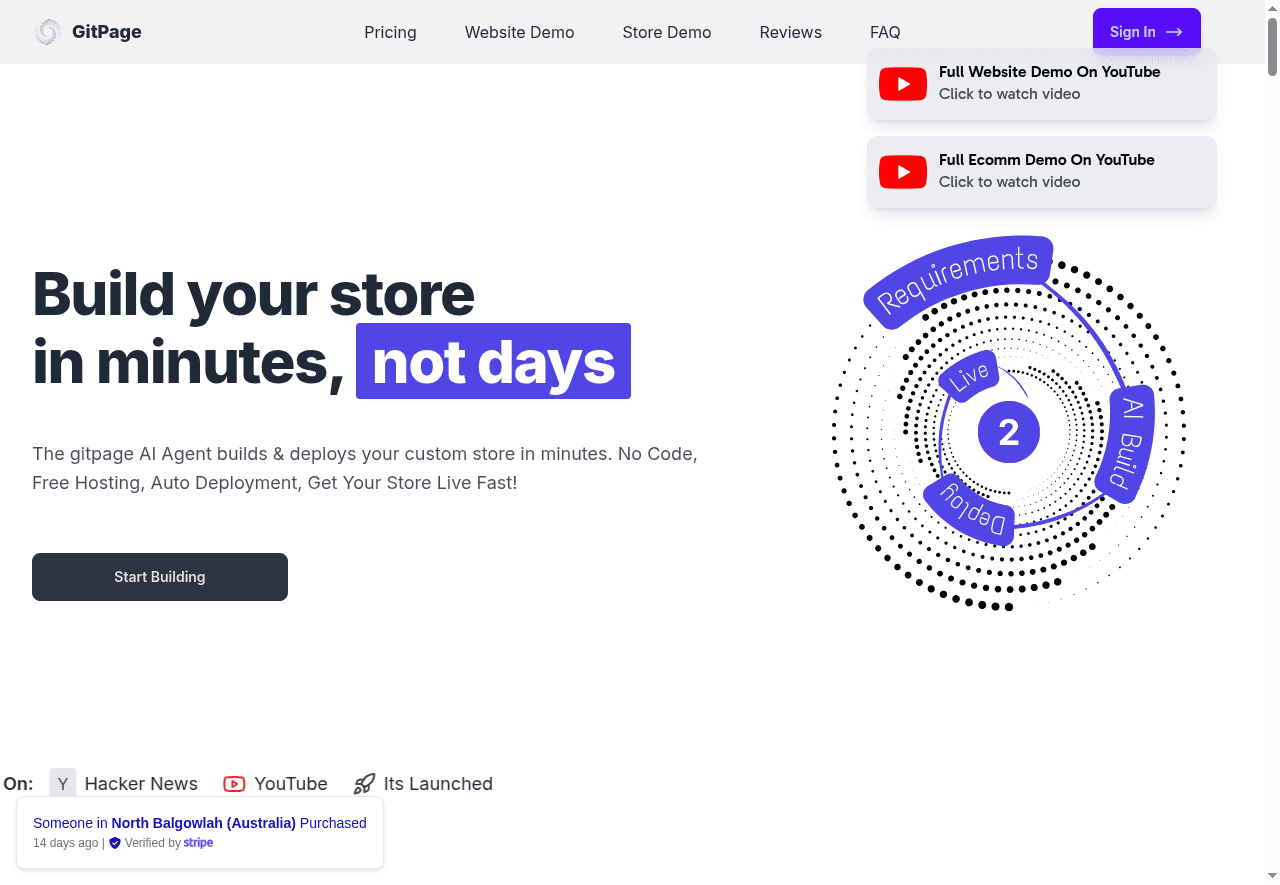 GitPage AI Website Builder