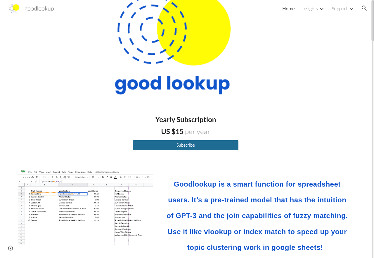 Goodlookup