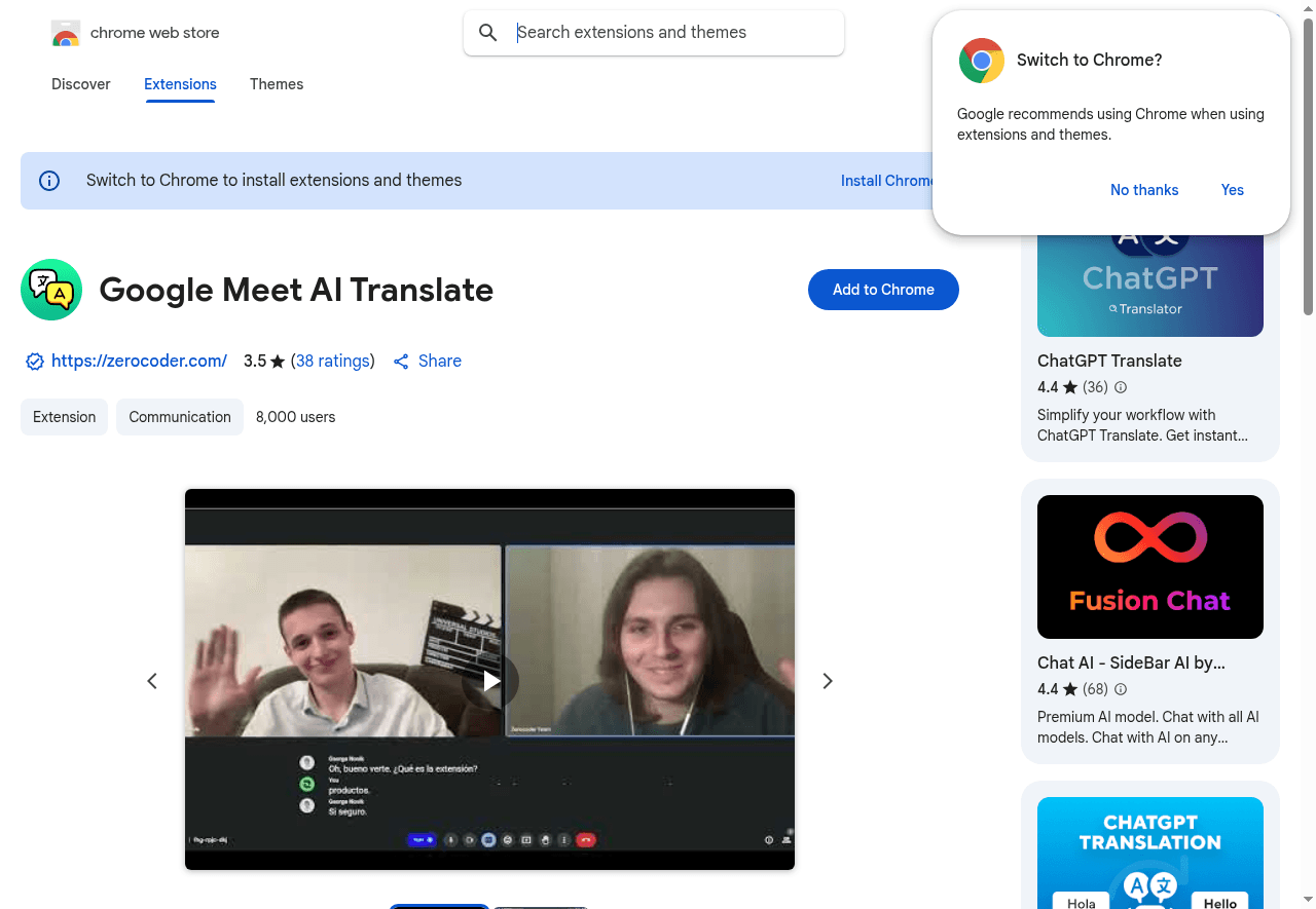 Google Meet AI Translate