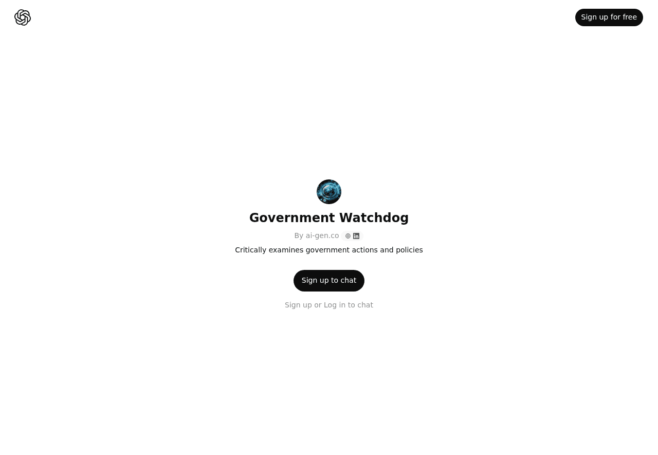 Government Watchdog