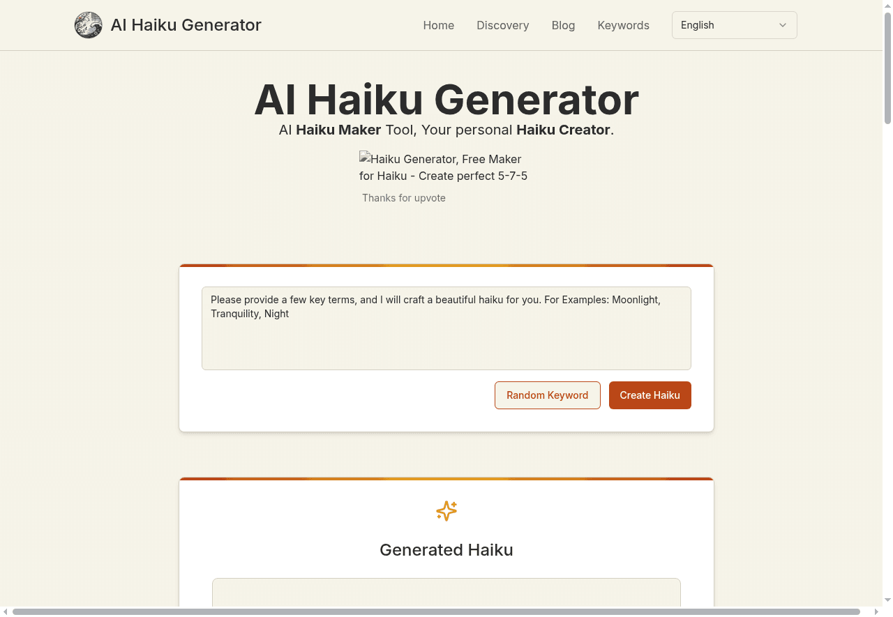 Haiku Generator