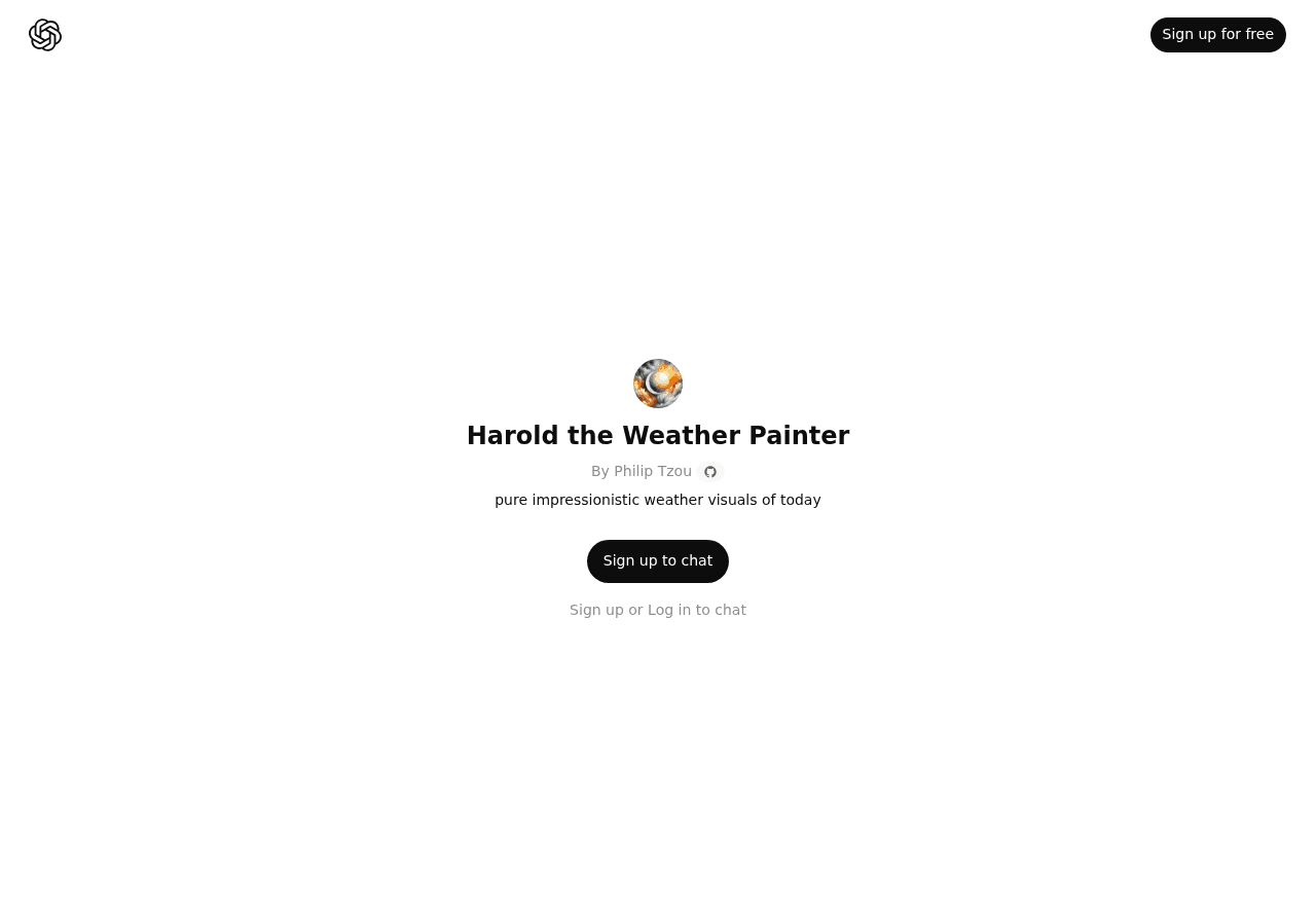 Harold the Weather Painter
