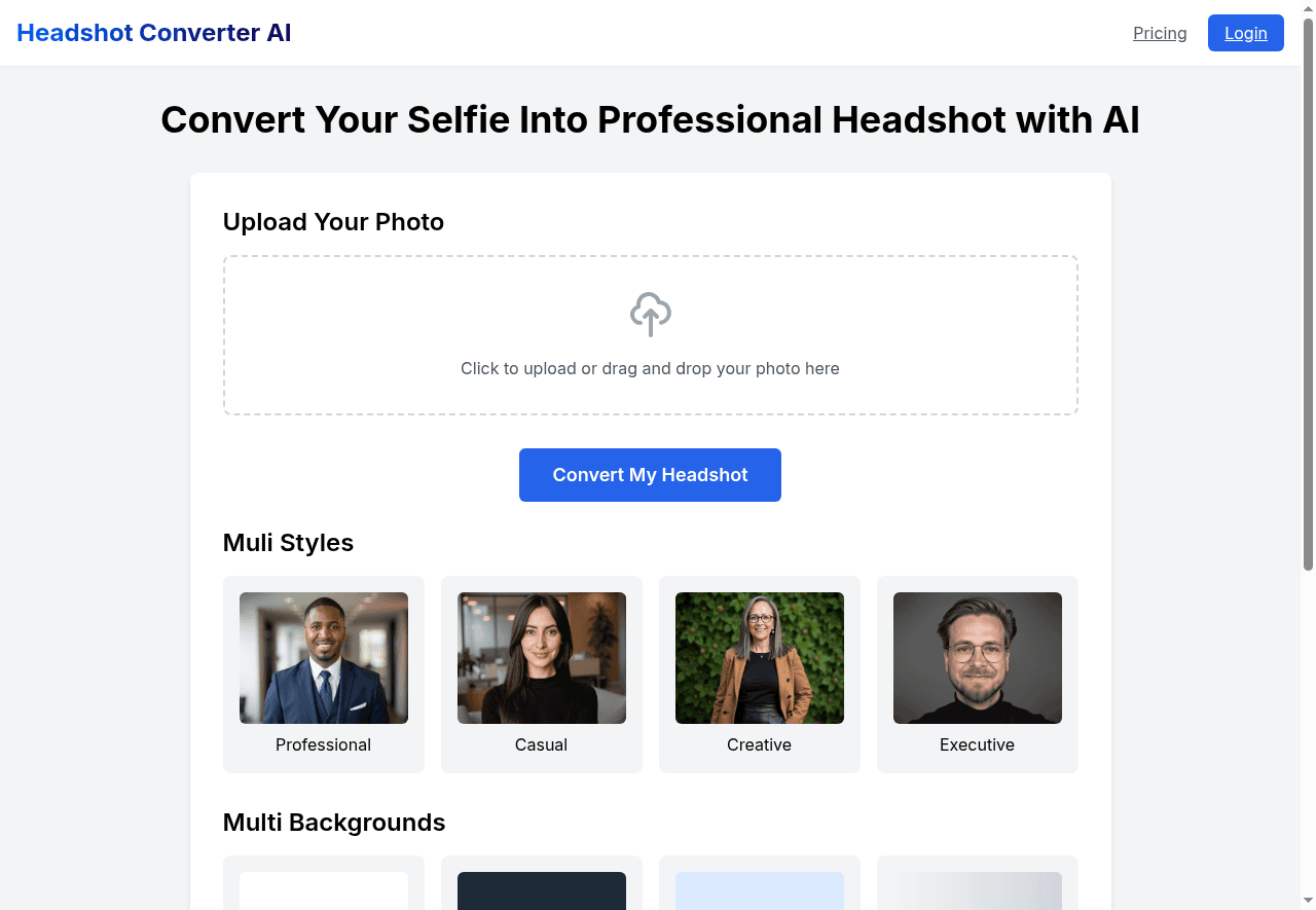 Headshot Converter AI