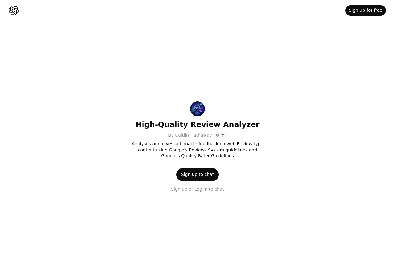 High-Quality Review Analyzer