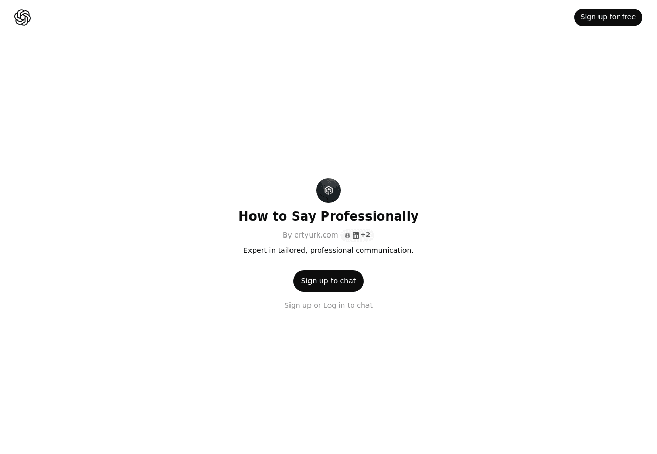 How to Say Professionally