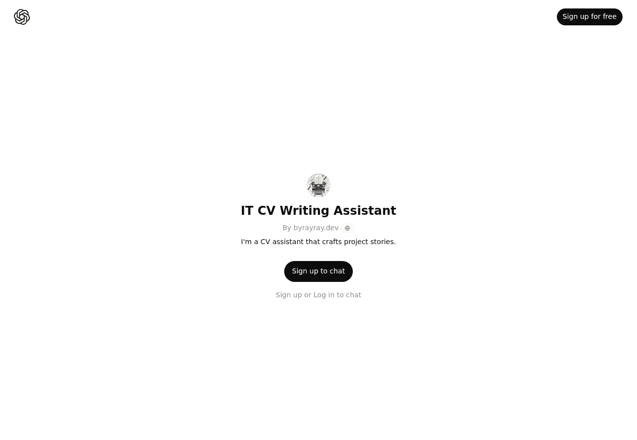 IT CV Writing Assistant