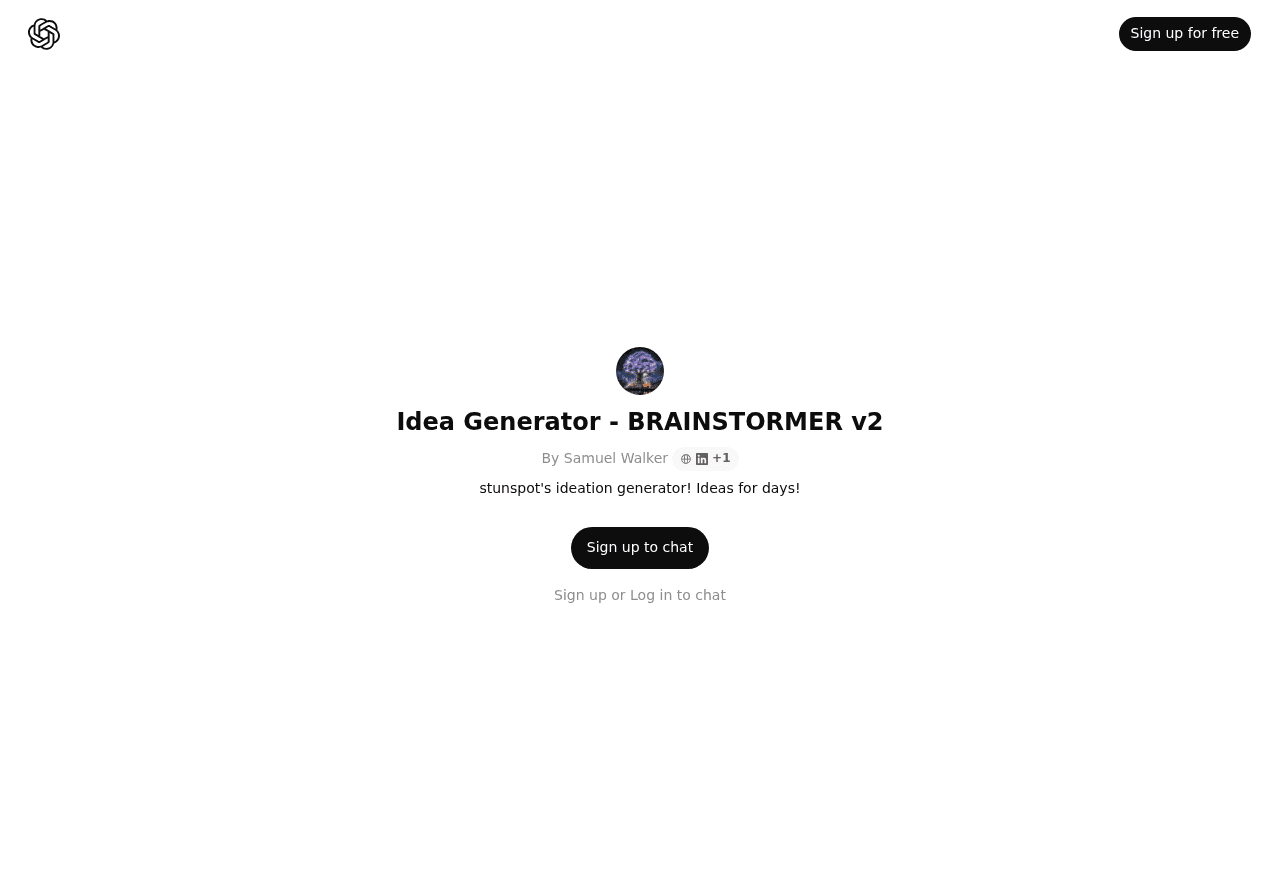 Idea Generator - BRAINSTORMER v2
