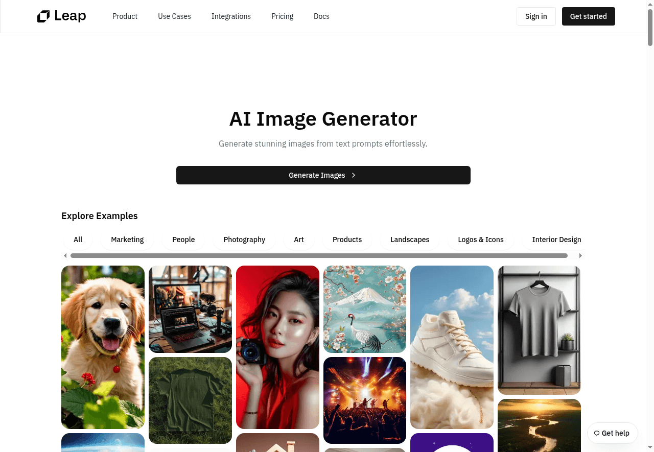 Image Generator by Leap