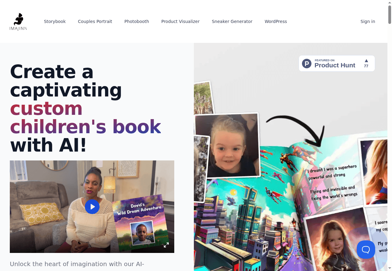 Imajinn AI Children's Book