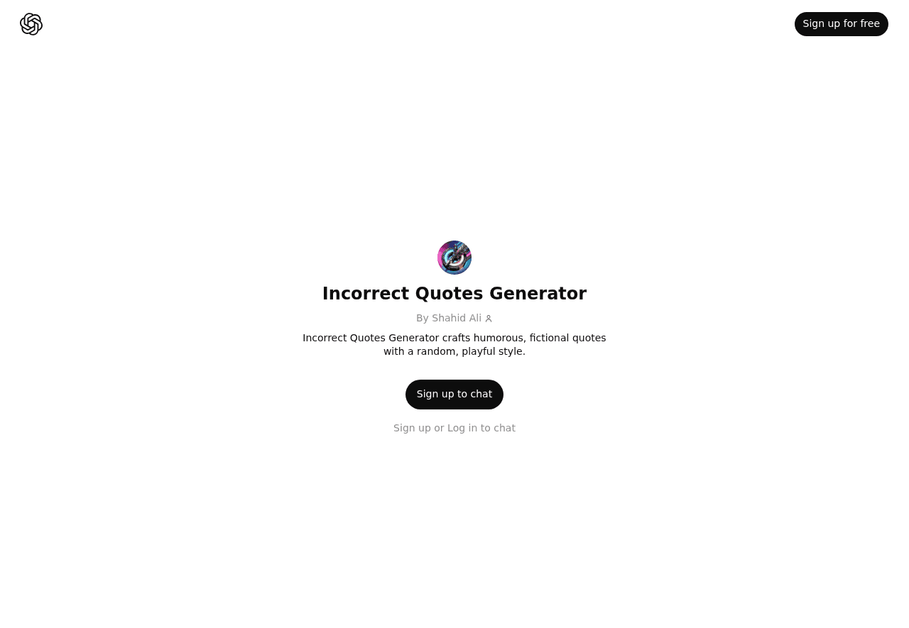 Incorrect Quotes Generator