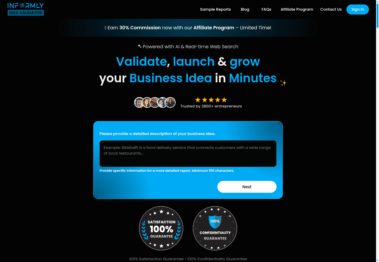 Informly Idea Validator
