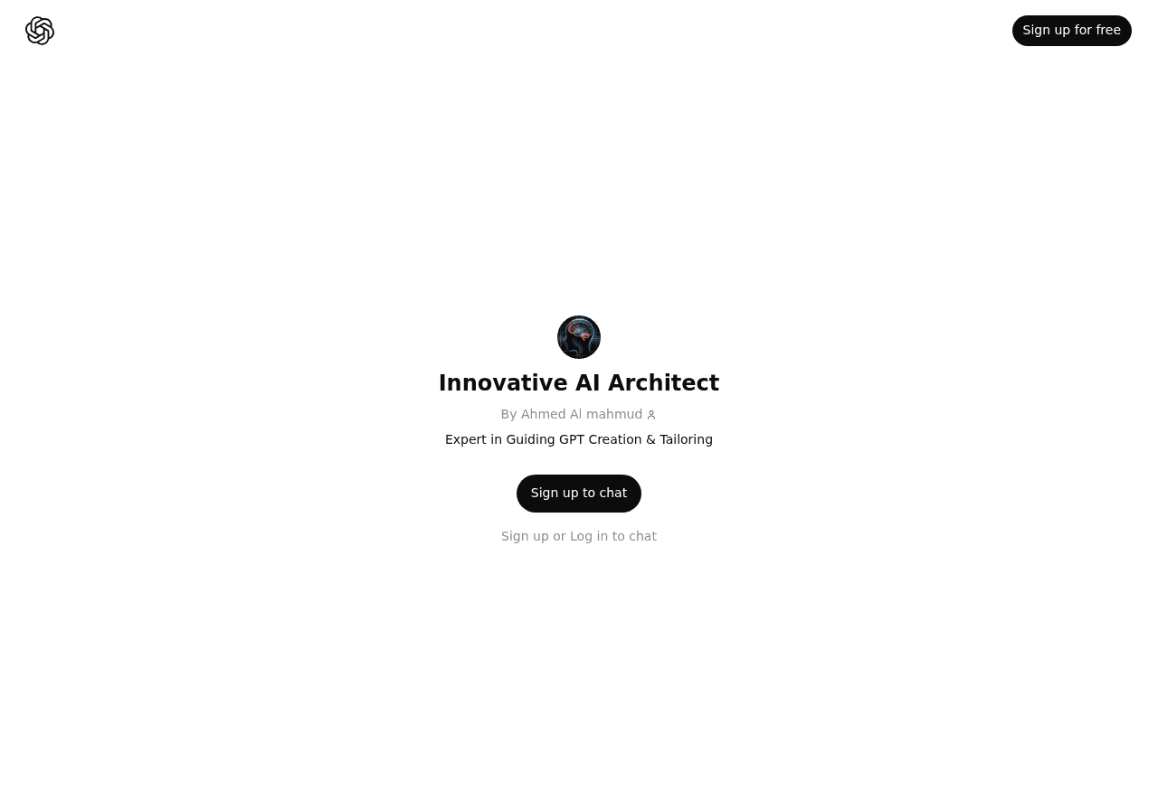 Innovative AI Architect