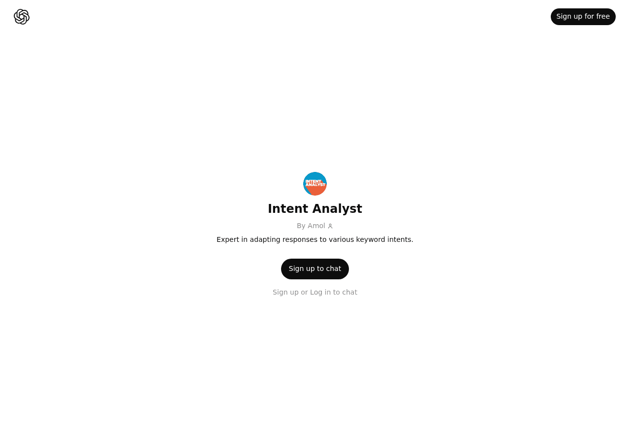 Intent Analyst