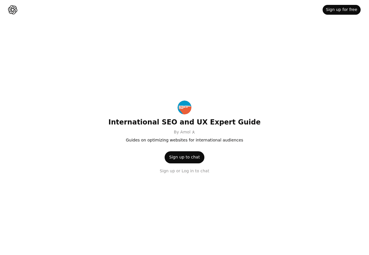 International SEO and UX Expert Guide