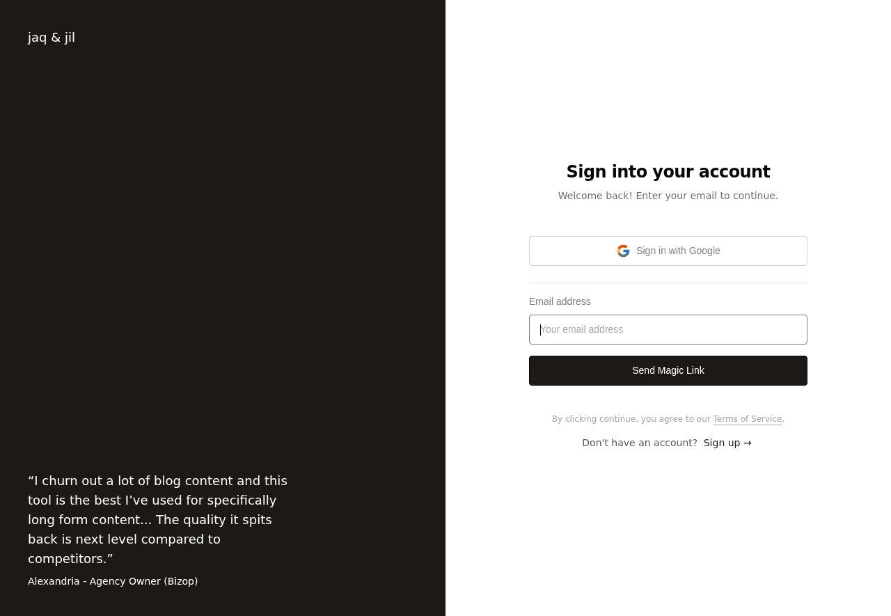 Jaq n Jil - Your Writing Assistant