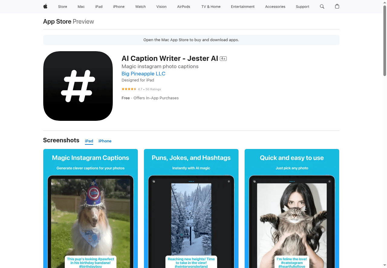 Jester AI - Caption Writer