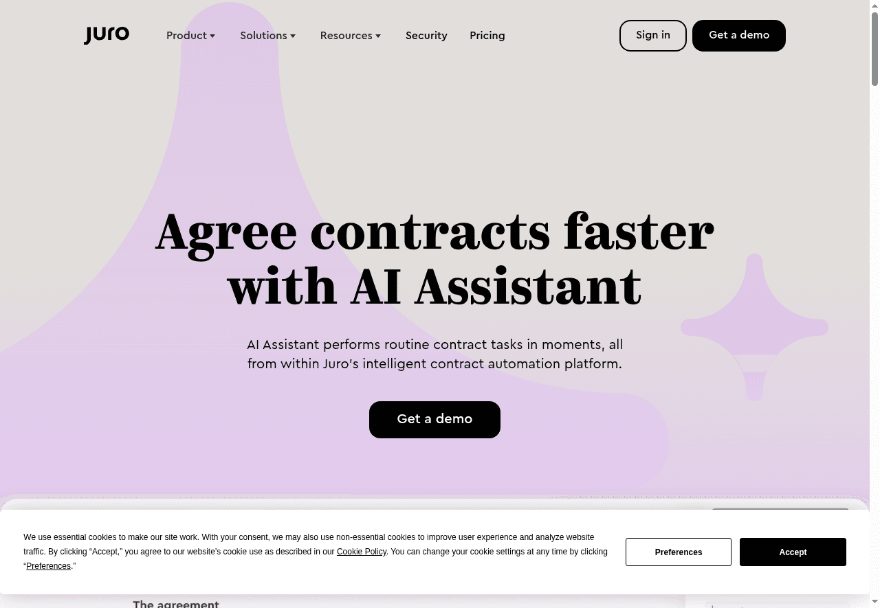 Juro's Legal AI Assistant