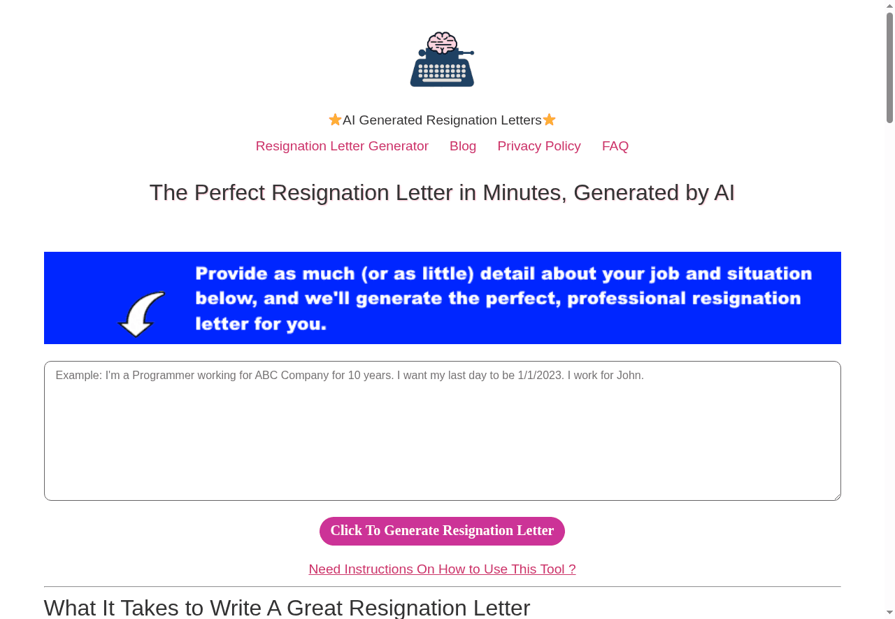 Just Resignation Letters
