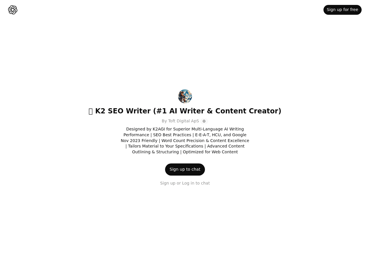 K2 SEO Writer