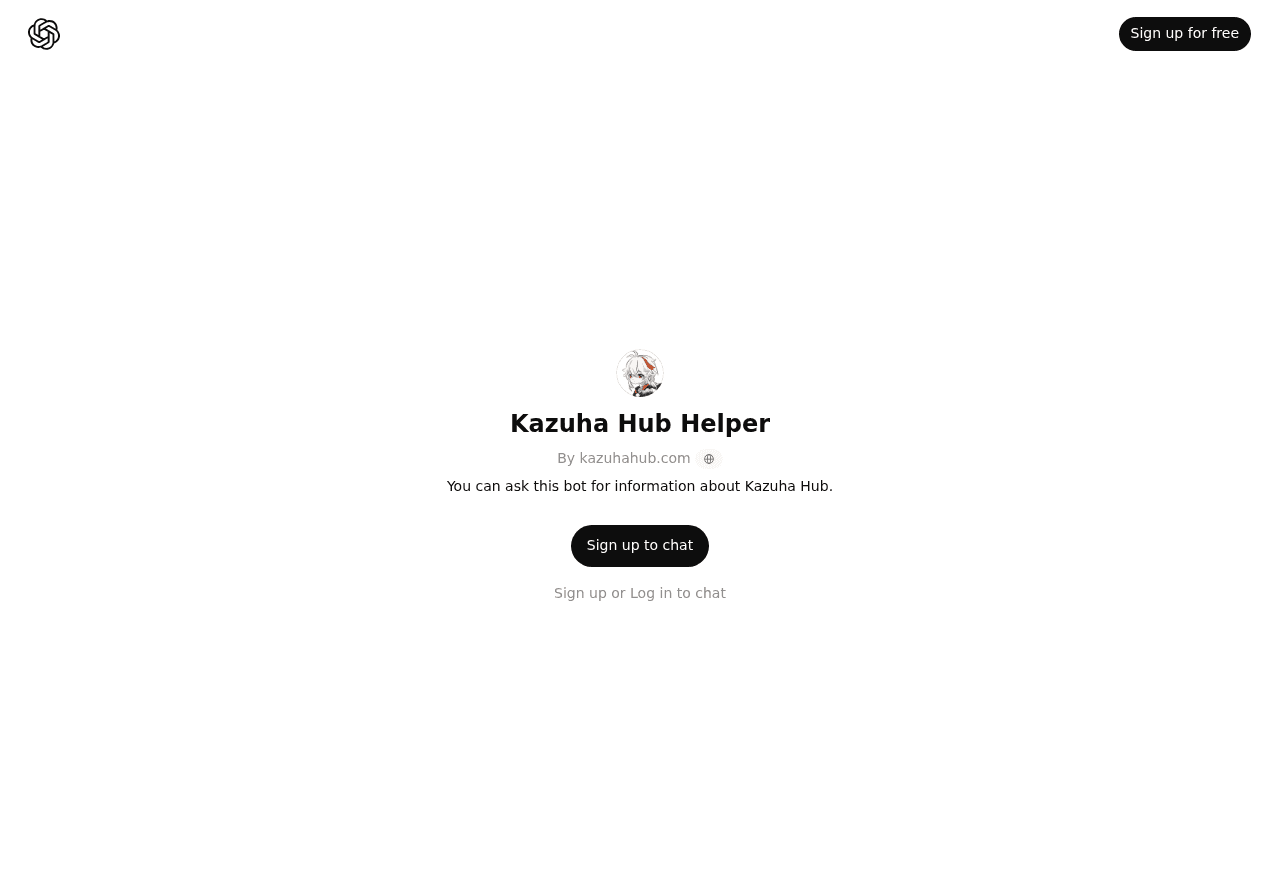 Kazuha Hub Bot