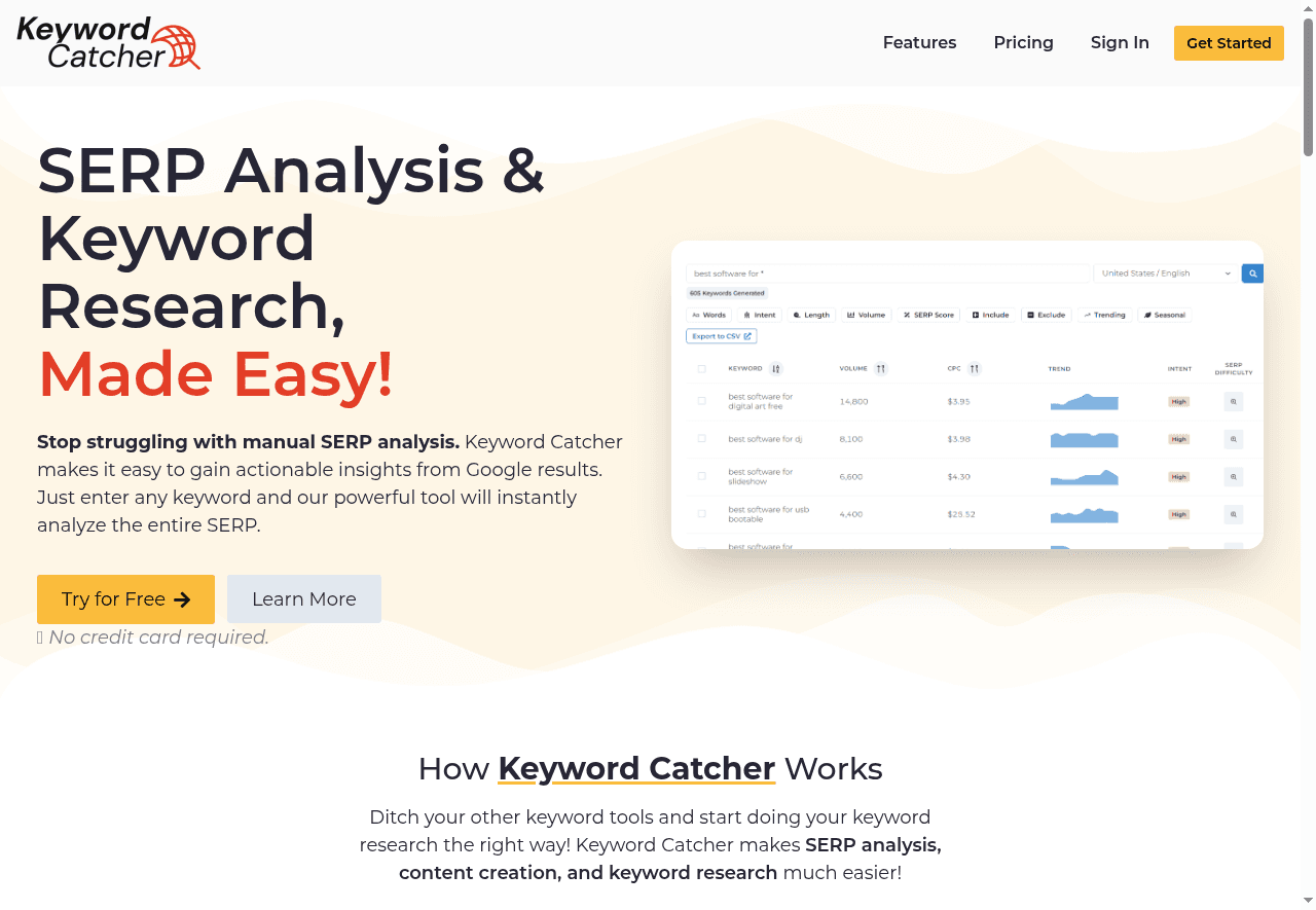 Keyword Catcher
