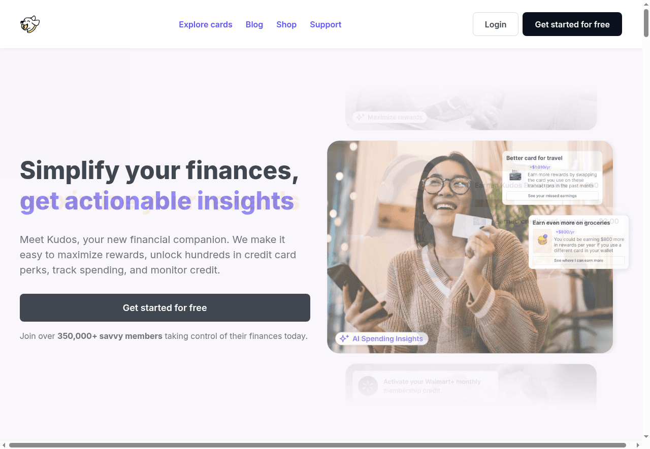 Kudos - Smart Wallet