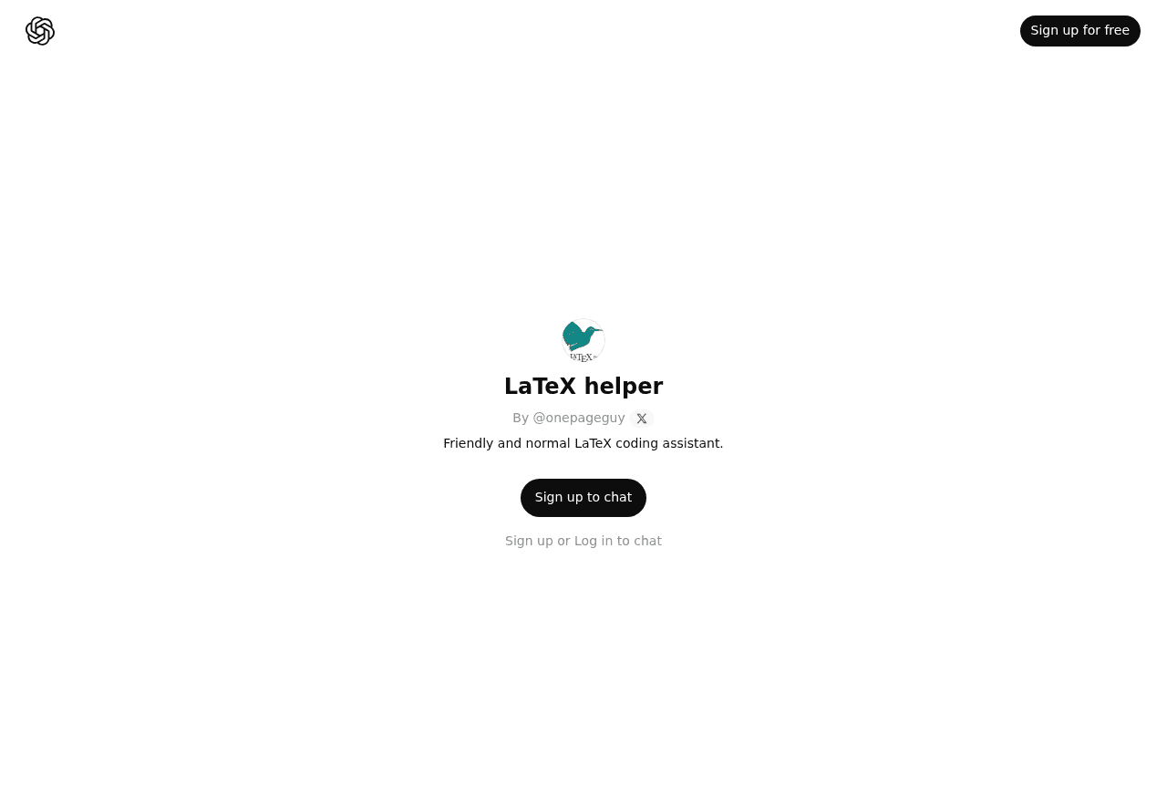 LaTeX helper