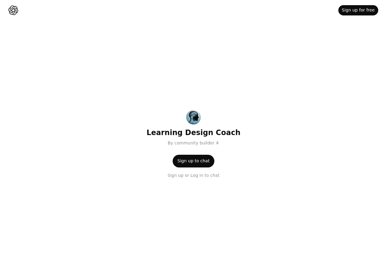 Learning Design Coach