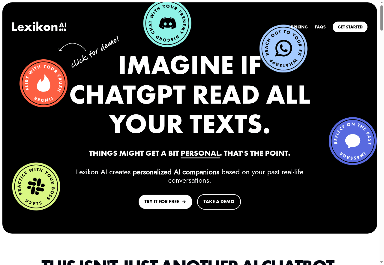 Lexikon AI: Actually real AI companions