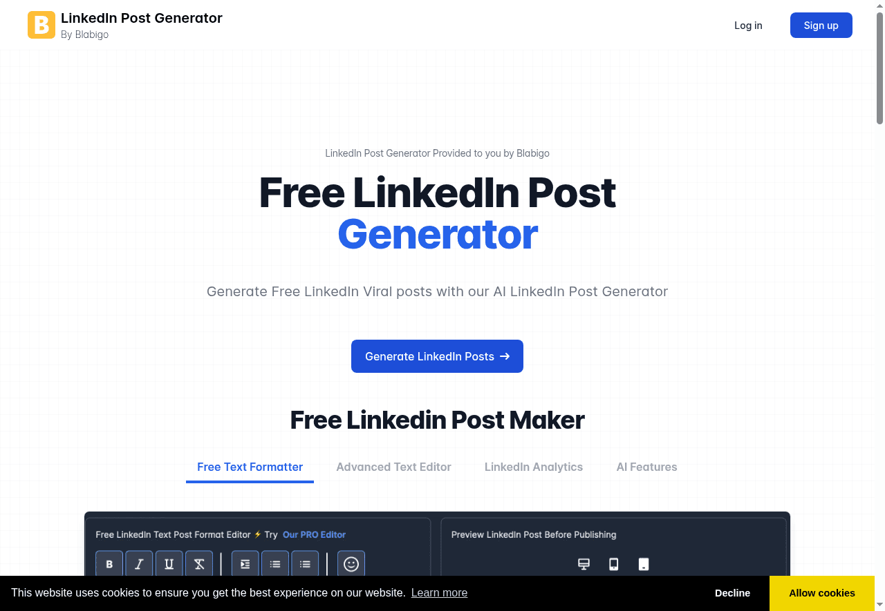 LinkedIn Post Generator AI