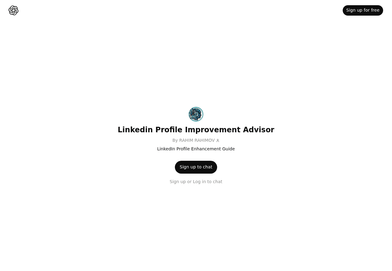 Linkedin Profile Improvement Advisor