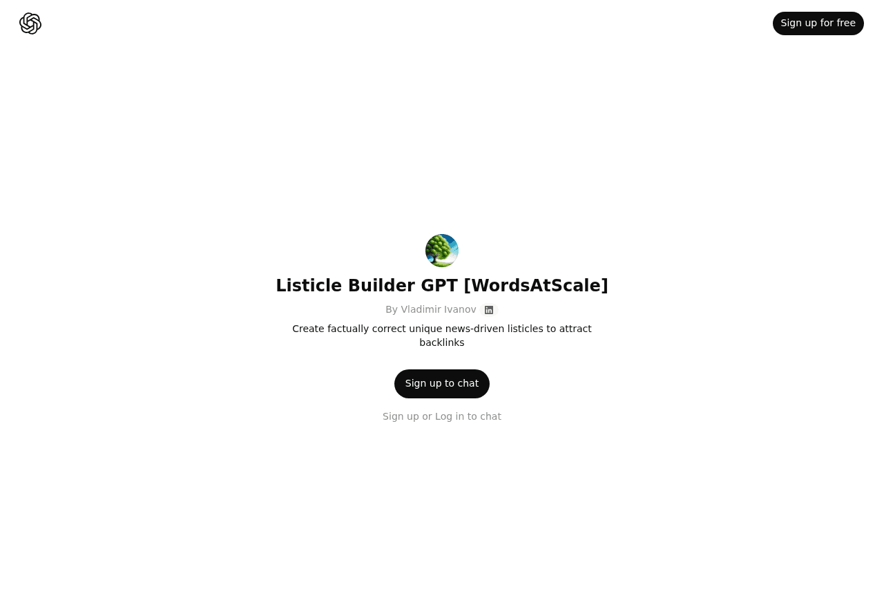 Listicle Builder GPT [WordsAtScale]