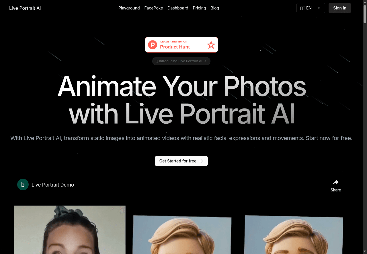 Live Portrait AI