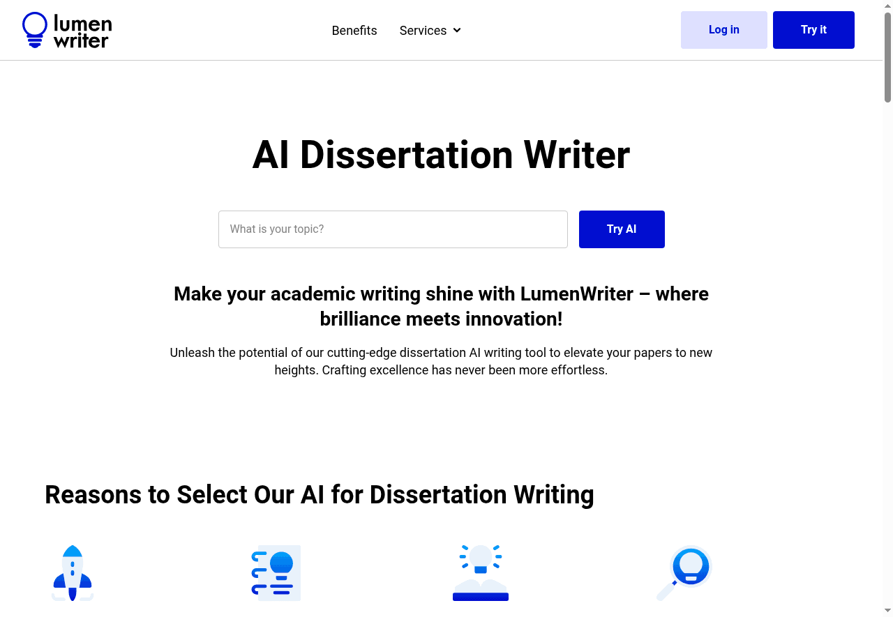 LumenWriter.ai - AI Dissertation Writer