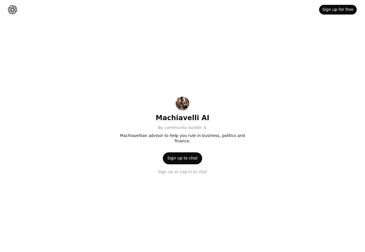Machiavelli AI