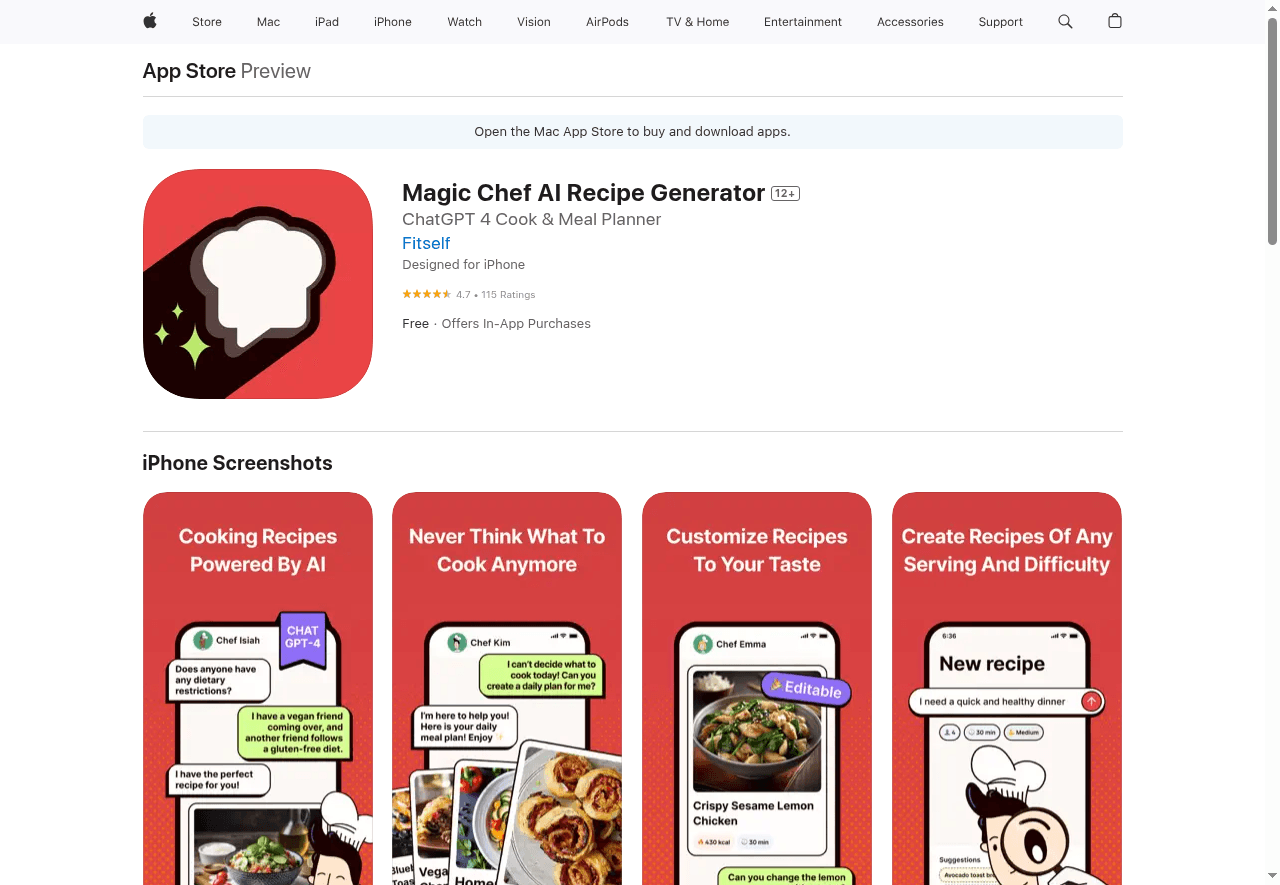 Magic Chef AI Recipe Generator