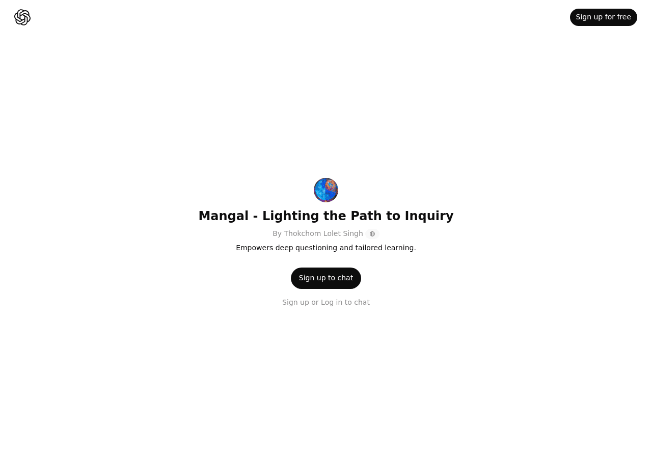 Mangal - Lighting the Path to Inquiry