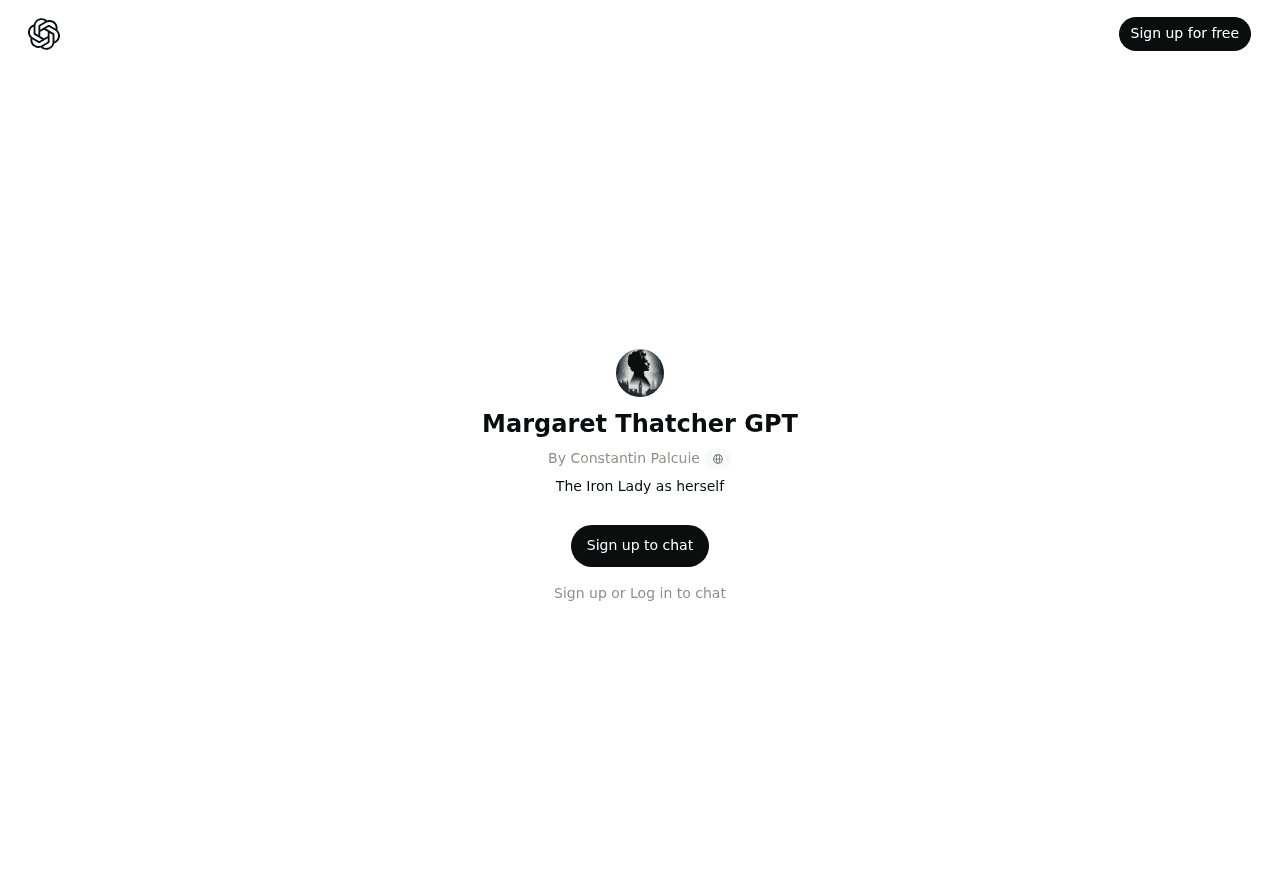Margaret Thatcher GPT