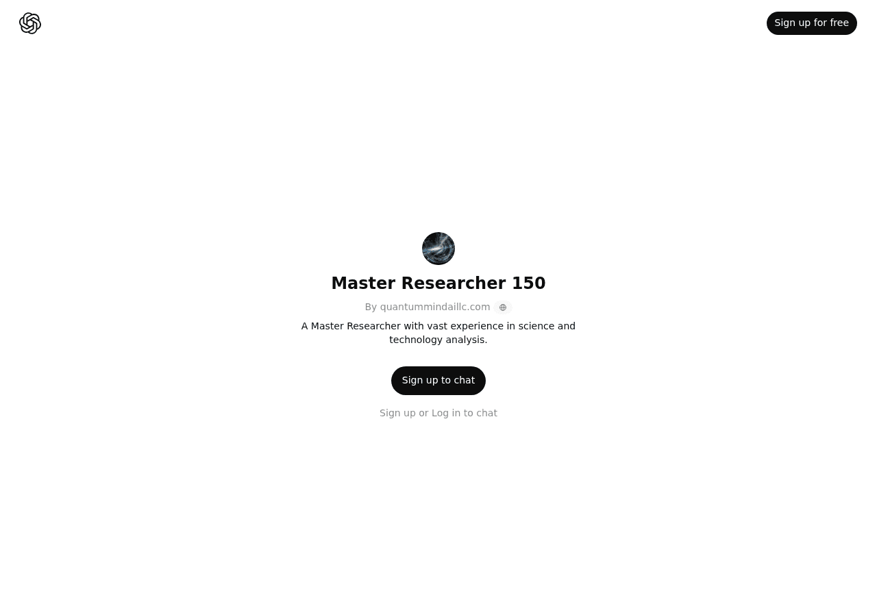 Master Researcher 150