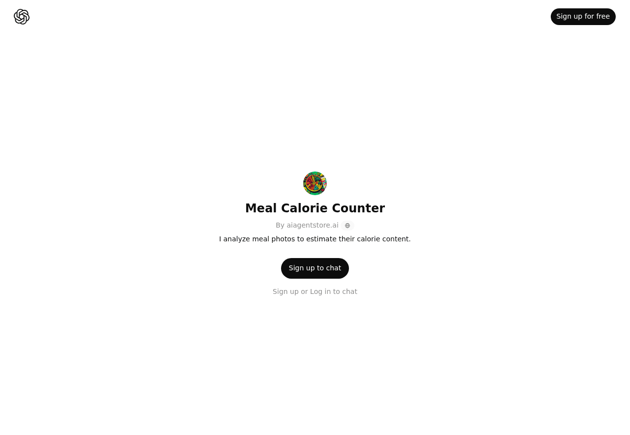 Meal Calorie Counter
