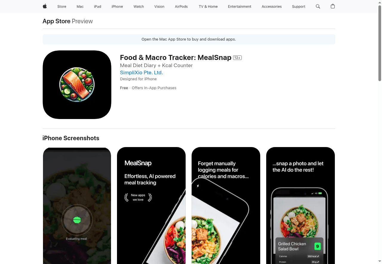 MealSnap: AI meal log journal