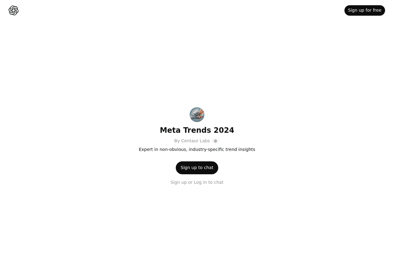 Meta Trends 2024