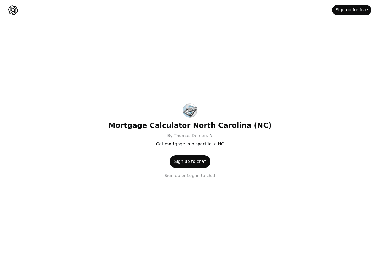 Mortgage Calculator North Carolina (NC)
