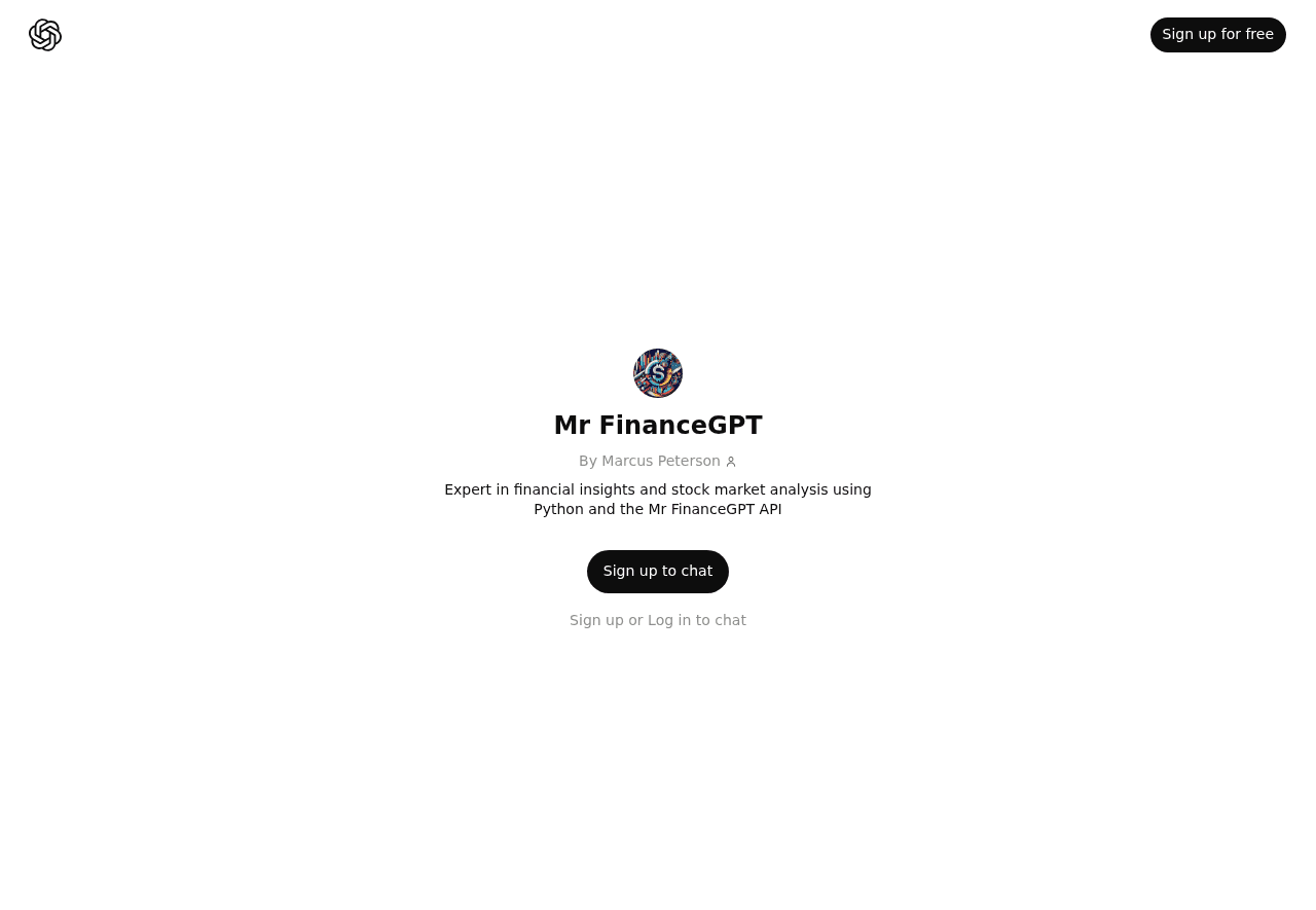 Mr FinanceGPT