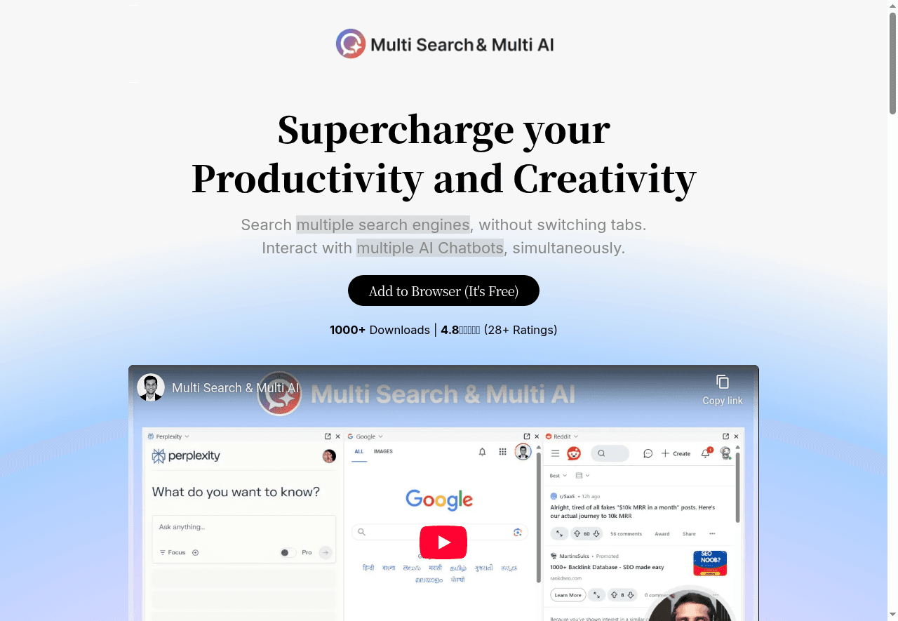 Multi Search & Multi AI