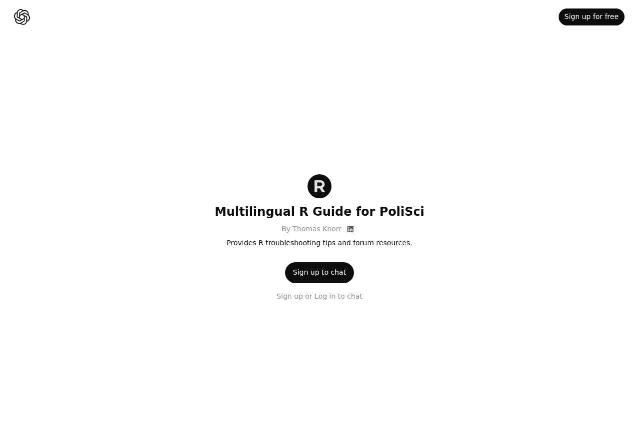 Multilingual R Guide for PoliSci